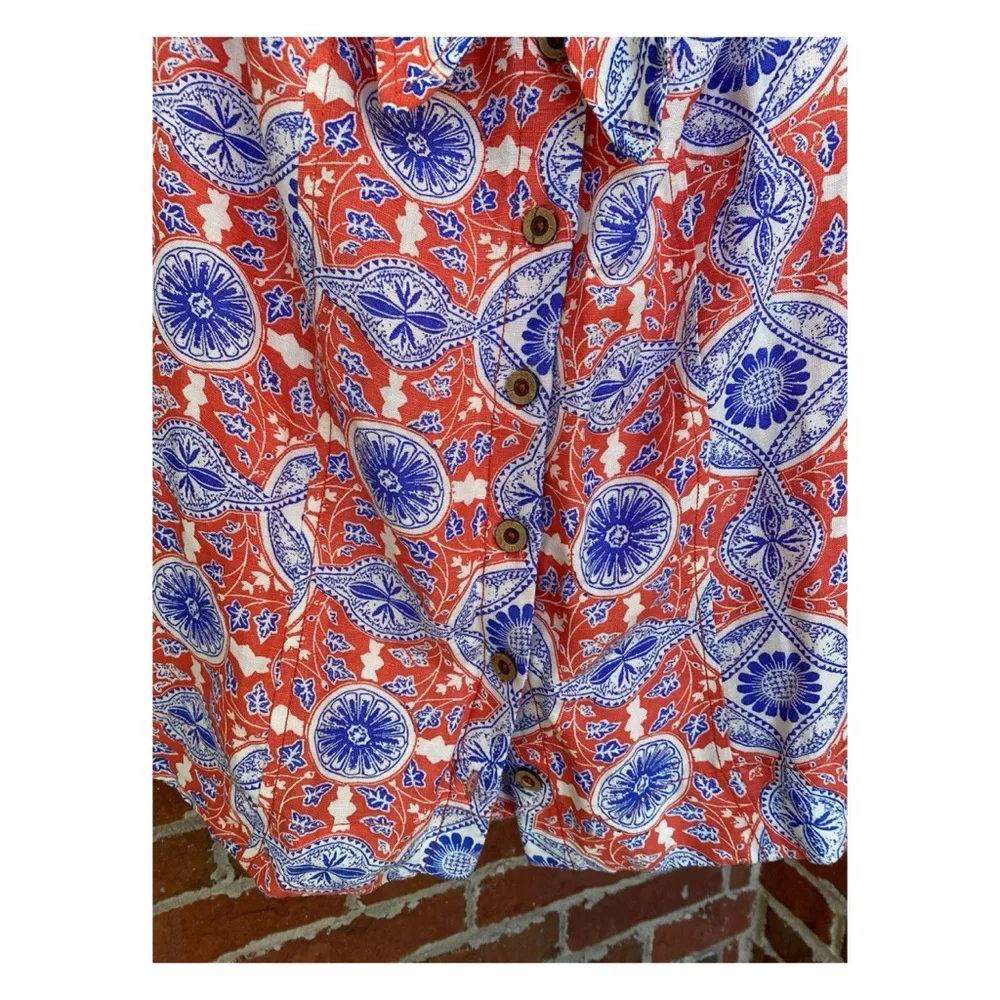 NWOT Anthropologie Maeve Buttondown Halter Mini Dress  Size Small - Picture 9 of 14